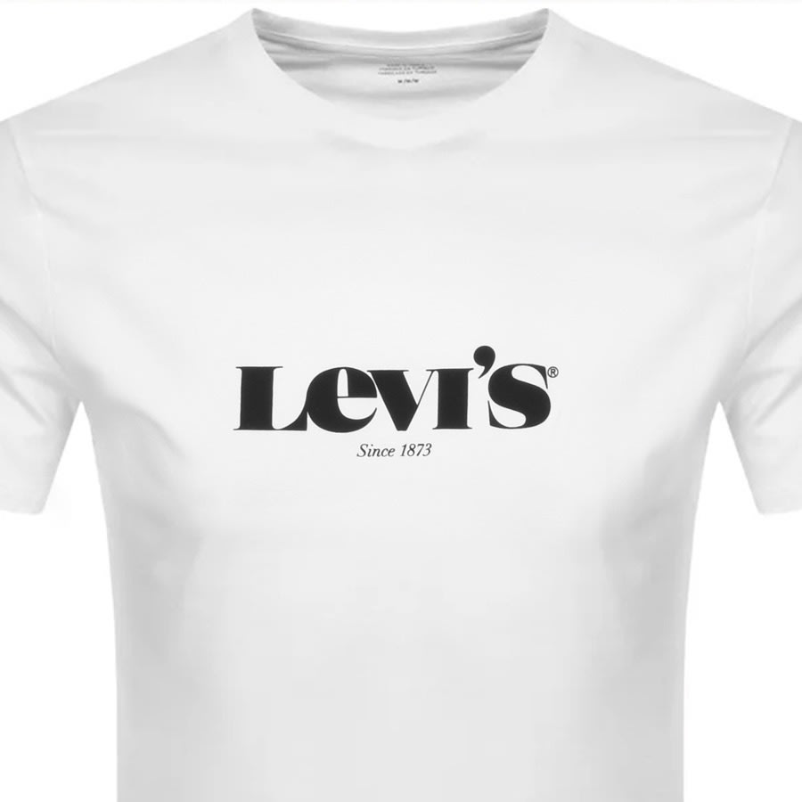 Alternative Image for ProductLevis Original Crew Neck Logo T Shirt White2